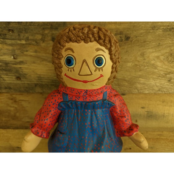 Vintage 70s Raggedy Ann Handmade Ceramic Figure - Picture 6 of 10